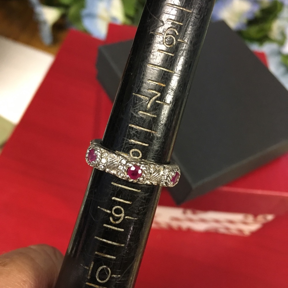 Authentic Judith Ripka stack ring! - Picture 2 of 4